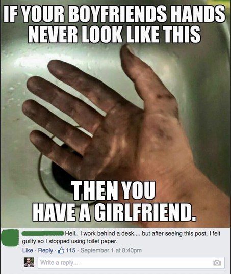 When this blue-collar meme got dirty: