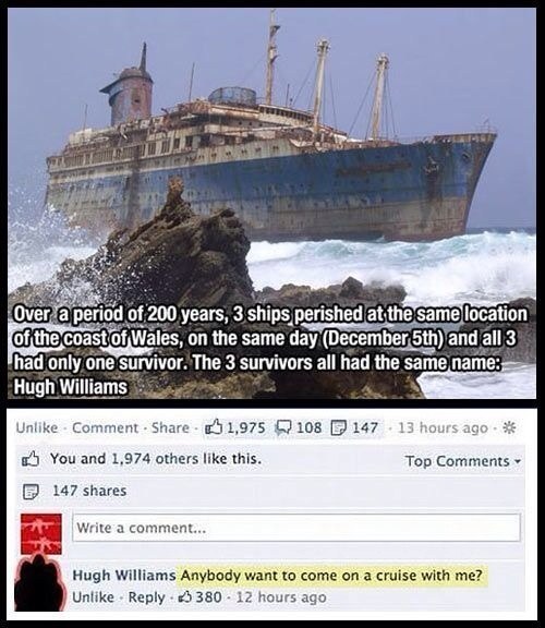 When Hugh Williams went looking for friends: