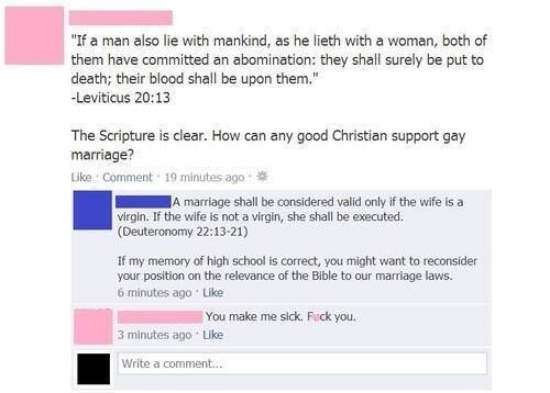 When this person got taken to Sunday school: