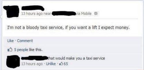 When this person pointed out the obvious: