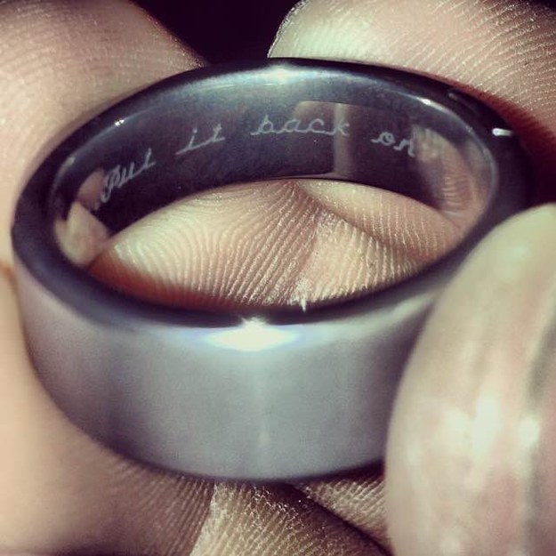 Turns out, Amanda's request was this ?amazing? inscription.