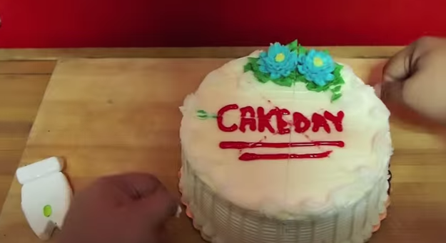 Looking for a fast and clean way to cut up a cake? Try floss.